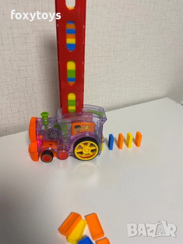 Самоподреждащо се домино - влак, влакче с музика, снимка 12 - Влакчета, самолети, хеликоптери - 53123789