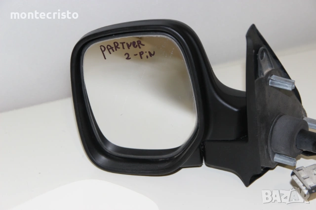 Ляво механично огледало Peugeot Partner (1996-2008г.) подгряване 8148PL Citroen Berlingo 2 пина, снимка 2 - Части - 54142710