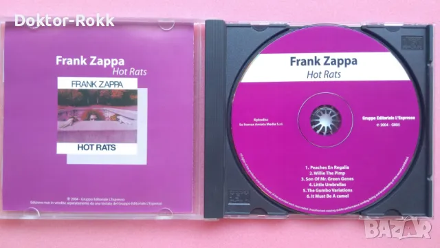 Frank Zappa - Hot Rats 1969 (CD) 2004, снимка 3 - CD дискове - 49875378