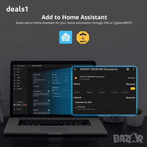 SONOFF SNZB-06P Zigbee Сензор за човешко присъствие, снимка 10 - Друга електроника - 46600008