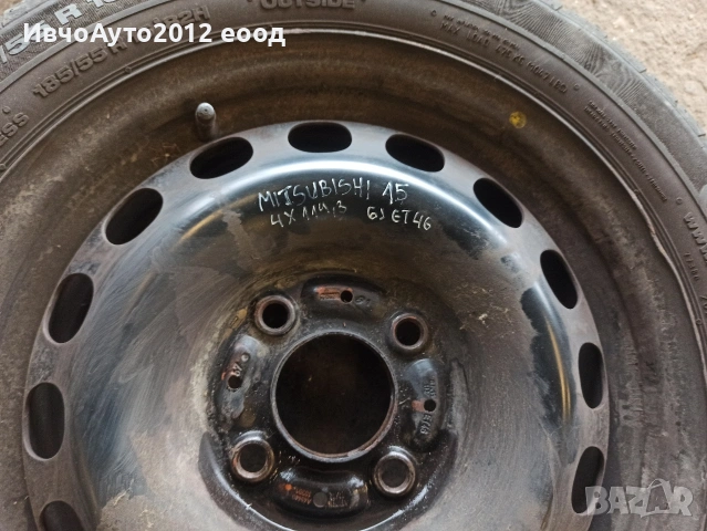 Джанти метални 15 mitsubishi 4x114.3, снимка 2 - Гуми и джанти - 53889686