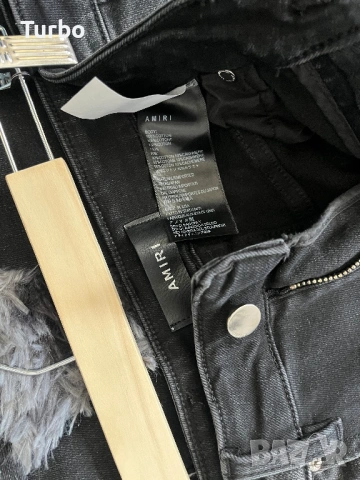 Amiri черни дънки, снимка 5 - Дънки - 53879345