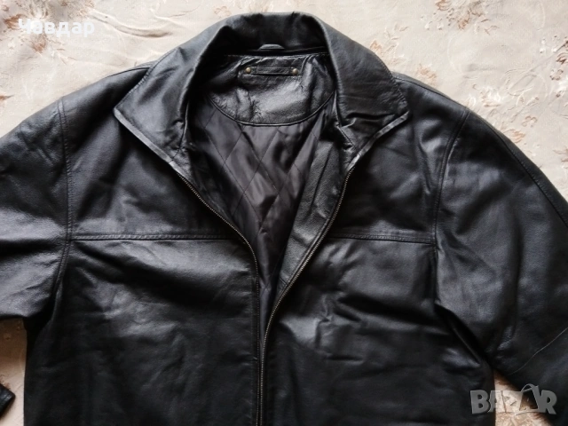 Мъжко кожено яке Angelo Litrico - размер XL/XXL, снимка 2 - Якета - 49040215