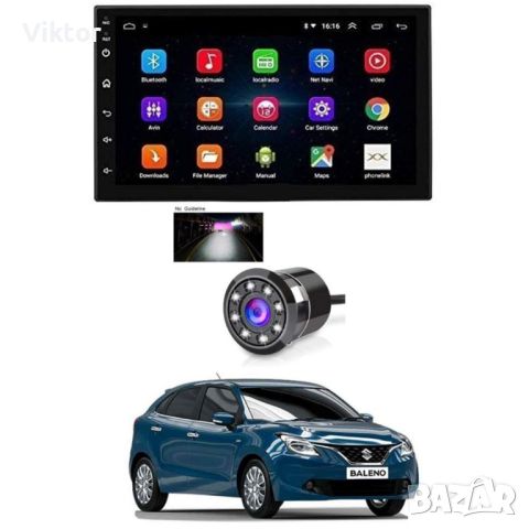 Android 2-DIN Таблет за Кола с 7-инчов Сензорен Екран, USB, SD Карта, Bluetooth и Задна Камера, снимка 7 - Таблети - 46462491
