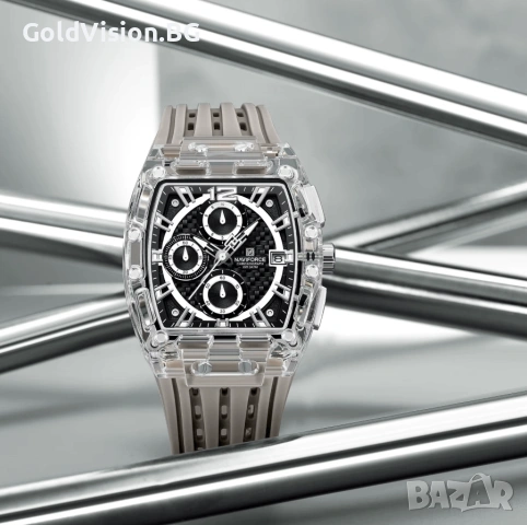 Мъжки часовник Naviforce 7105 – Silver, снимка 2 - Мъжки - 54247823