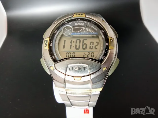 *ПЛОВДИВ* Мъжки часовник Casio W-753 с метален безел и каишка от неръждаема стомана stainless steel, снимка 1 - Мъжки - 48750084