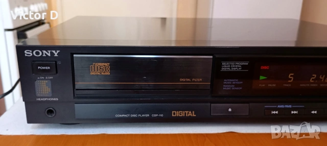 SONY CDP-110 - CD-Player , снимка 2 - MP3 и MP4 плеъри - 54253366