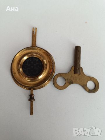 Стар американски механичен каминен часовник, снимка 3 - Антикварни и старинни предмети - 46371422