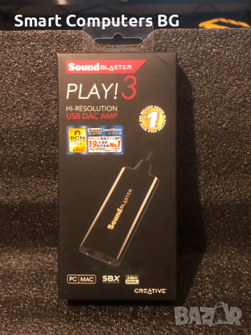 Creative Sound Blaster Play 3 USB Sound Card Външна Звукова карта