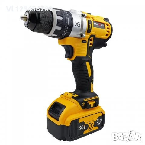 Акумулаторен Винтоверт KRAFTWORLD 36V + 111 части, снимка 2 - Винтоверти - 50809371