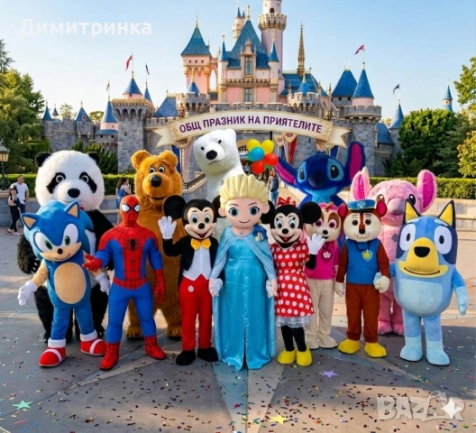 Карнавални костюми  Бяло мече - Стич - Мики маус - Мини маус  