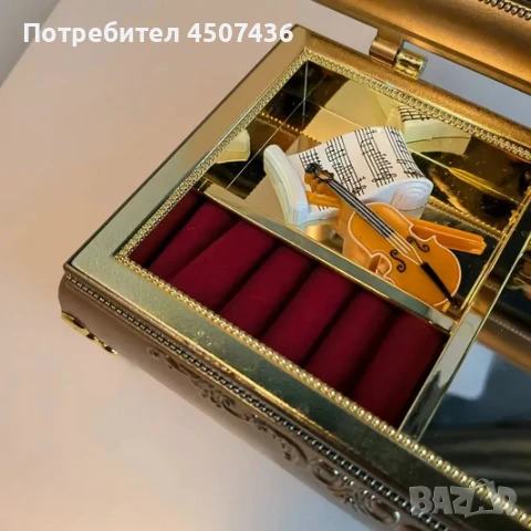Музикална кутия с място за бижута с танцуваща балерина и огледало, снимка 7 - Декорация за дома - 50840845