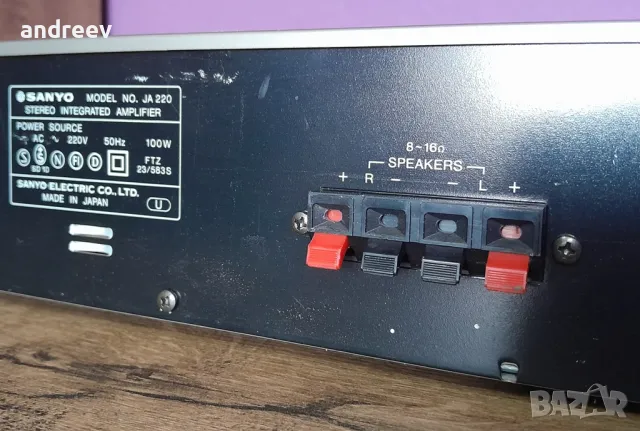 SANYO JA 220, снимка 10 - Ресийвъри, усилватели, смесителни пултове - 48662472