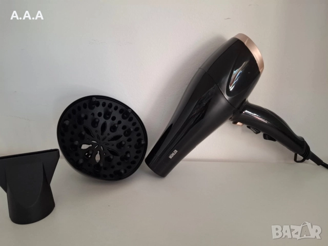 Сешоар с дифузер Muhler MD-2233AC, Професионален AC мотор, 3 метра кабел, снимка 4 - Сешоари - 52461863