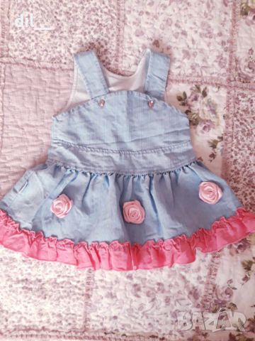 ЛОТ бебешки летни дрехи за момиче бодита рокли, снимка 13 - Комплекти за бебе - 46386761
