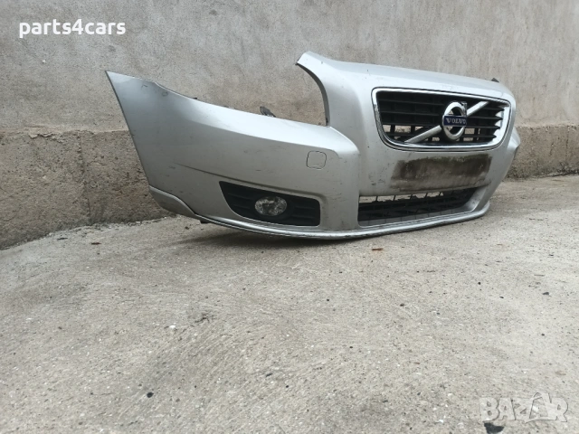 предна броня за волво с40 в50 фейслифт 07-12 с маска решетки лед халогени VOLVO S40 V50 , снимка 2 - Части - 54117775