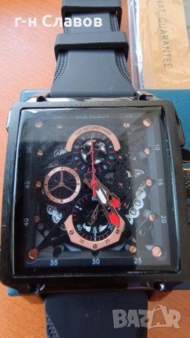 Мъжки Chronograph LIGE Black Onix