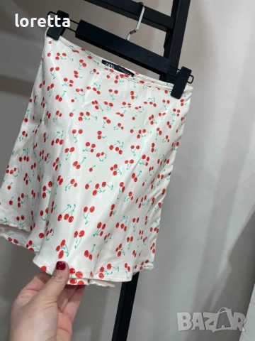 Сатенена пола Zara , снимка 5 - Поли - 54161679