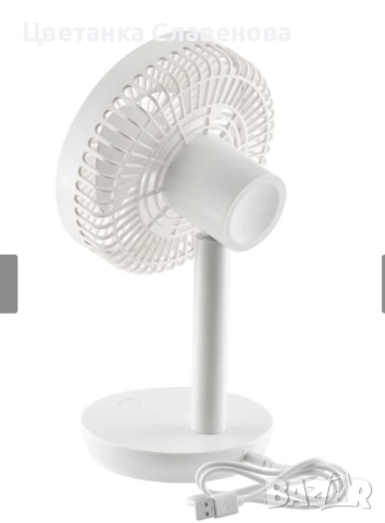 Вентилатор настолен 6,3''Diplomat DFX-363USB, акумулаторен, USB, снимка 5 - Друга електроника - 51486185