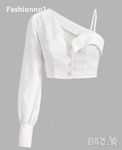 Бяла дамска риза, снимка 4 - Ризи - 50495227