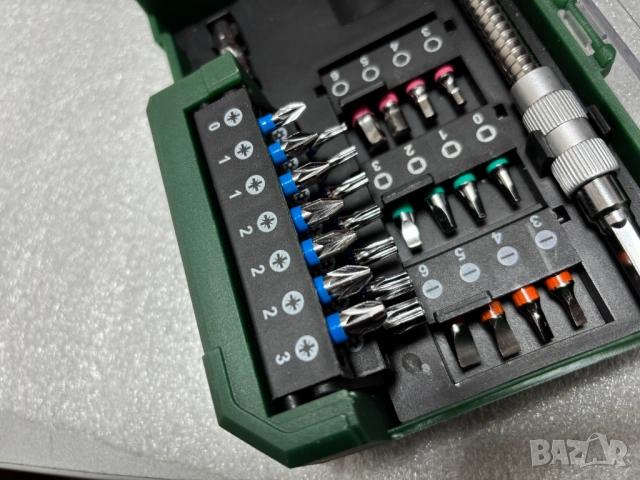 НОВ! PARKSIDE комплект отвертка с тресчотка и битове, 43 части, снимка 5 - Отвертки - 53618806