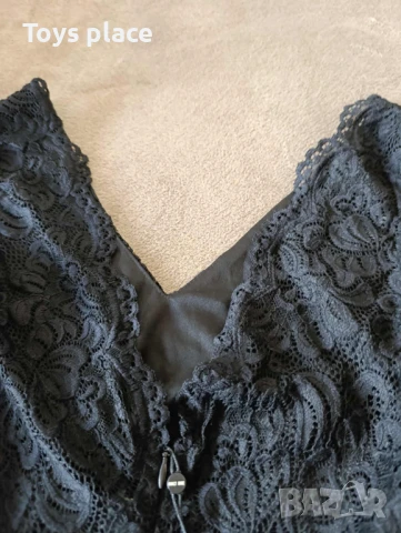 S/M Нова Маркова рокля Only, черна дантелена рокля, официална рокля за повод, снимка 12 - Рокли - 50725274