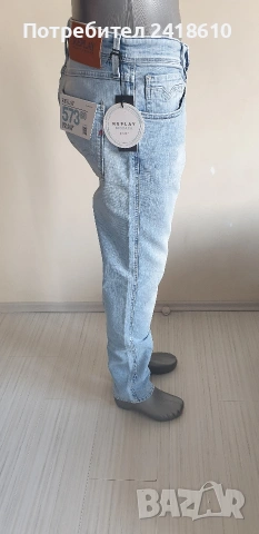 Replay Milano Anbass и Grover Stretch Slim Fit Mens Size 34/32 и 32/32 2бр НОВО! ОРИГИНАЛ Мъжки Дънк