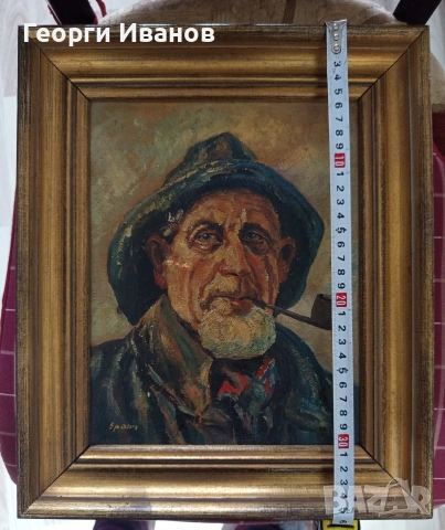 Стара картина ,портрет, снимка 2 - Картини - 53379968