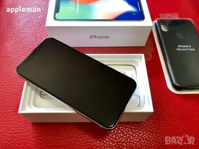 Apple iPhone X 64GB Silver Айфон 10 бял Бг меню 100% батерия, снимка 9 - Apple iPhone - 49549568