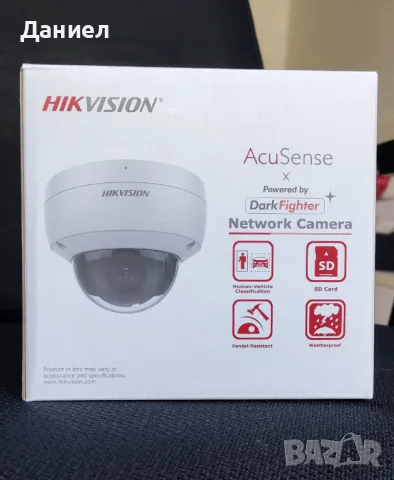 8MP IP камера с микрофон Hikvision DS-2CD2186G2-ISU AcuSense, снимка 2 - IP камери - 46944414