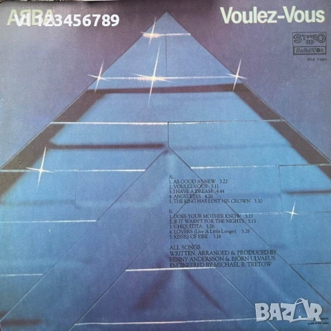 ABBA ‎– Voulez-Vous Балкантон BTA-11001 , снимка 2 - Грамофонни плочи - 53916650