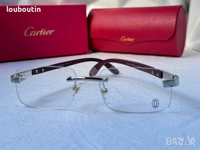 Cartier прозрачни слънчеви очила,диоптрични рамки очила за компютър, снимка 6 - Слънчеви и диоптрични очила - 46517203