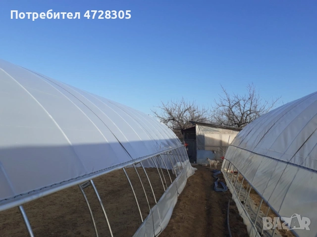 Конструкция за полиетиленова оранжерия, снимка 4 - Оранжерии - 53355635