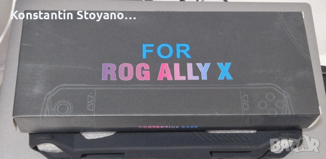 Черен силиконов защитен калъф протектор за игрова конзола ASUS ROG Ally., снимка 2 - Калъфи, кейсове - 53065422