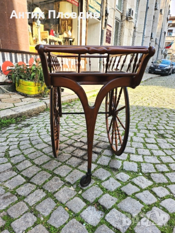 Италианска количка за сервиране с колела, снимка 4 - Маси - 52872983