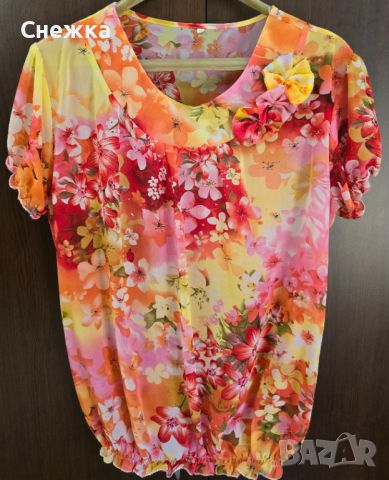 Дамска лятна блуза, снимка 1 - Тениски - 45901248