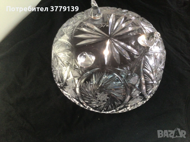 Кристална фруктиера/ купа, снимка 2 - Други - 53227273