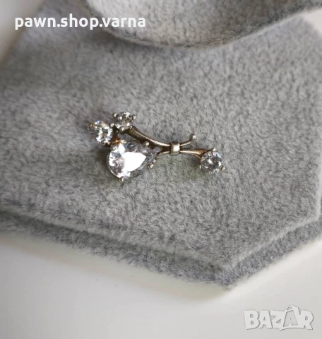 Нова сребърна висулка с фианити – проба 925, снимка 3 - Колиета, медальони, синджири - 50949158