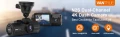 НОВА Dash Cam, автомобилна камера VanTrue N2S Dual, Dual-Channel, 4K, Dual 1440P, GPS, Черна, снимка 3