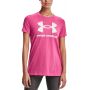 Дамска тениска under armour sportstyle logo tee pink white, снимка 1