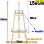 Статив за рисуване с височина 1.5 метра, изработен от дърво - КОД 3834, снимка 2