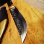 Ловен масивен нож, с дръжка от биволски рог Нов!, снимка 4