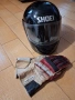 КАСКА SHOEI TXR + КОЖЕНИ МОТО РЪКАВИЦИ, снимка 1
