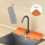 Силиконова подложка за кухненска мивка Размери: 37X14.5cm. Варианти: черна, оранжева, сива, снимка 4
