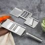 Кухненски инструмент за ренде с дръжка и три приставки / Материал: Неръждаема стомана; Приставки: 3 , снимка 6