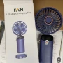 Преносим вентилатор, Мини, USB дигитален дисплей, Акумулаторен с 5 спирални перки, 5 скорости, снимка 2