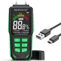 Влагомер с LCD дисплей Безконтактен влагомер RDINSCOS MT93 USB зареждане, снимка 1