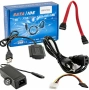 Адаптер, USB 2.0 към SATA и IDE, За HDD, DVD устройство, Със захранване и аксесоари, снимка 1