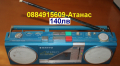 радио касетофон SANYO M-S300K+адаптер+лит.бат(8000mah)+зарядно+защита, снимка 1
