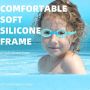Нови 2 броя Детски Очила за Плуване UV Защита Анти-мъгла Ергономични 3-16 години, снимка 4